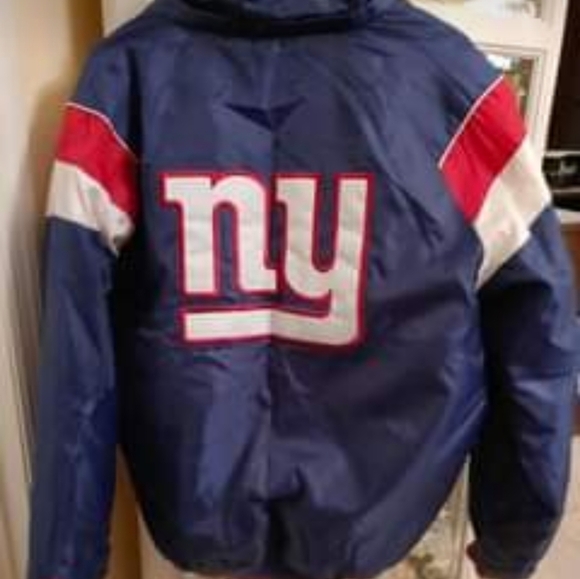 NEW NFL NY GIANTS PUFFER JACKET W/ HOODIE SIZE LARGE - Picture 5 of 5